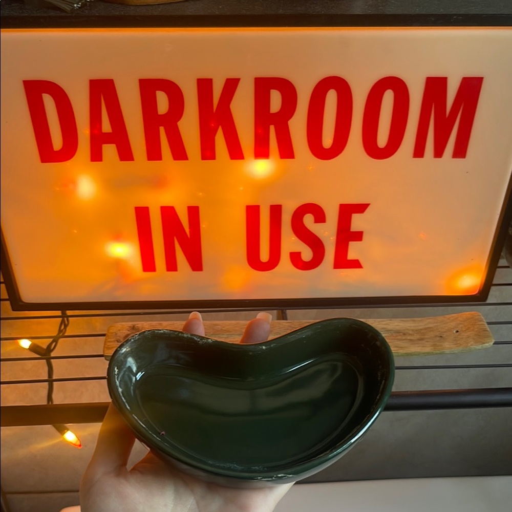 Dark Green Ceramic Dish for reptile tank